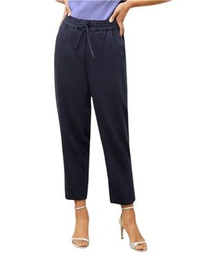 MM Lafleur The Shane Pant - Everyday Twill Size 8 Midnight Navy Blue